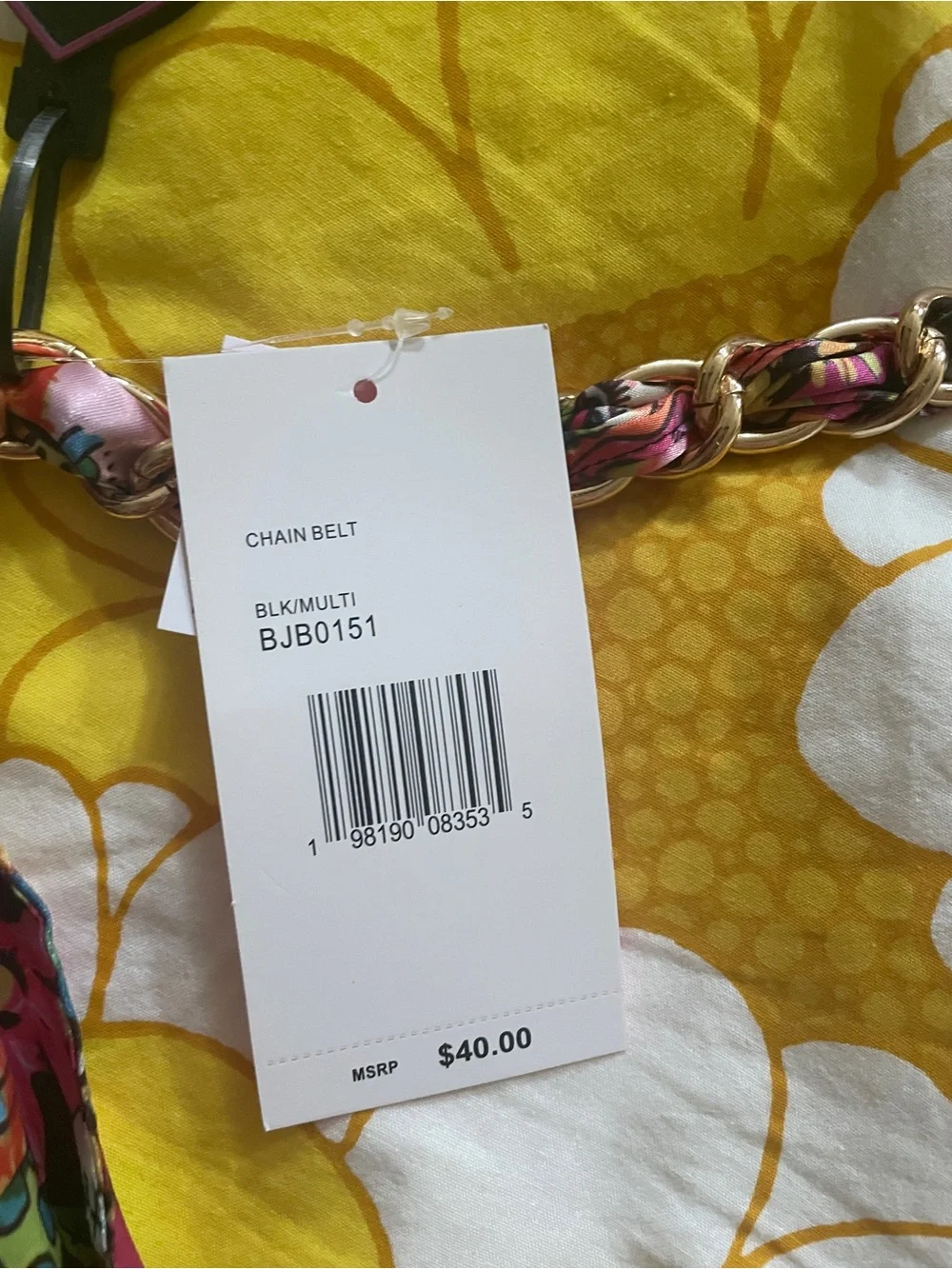 BNWT Betsey Johnson Scarf & Tie Belt